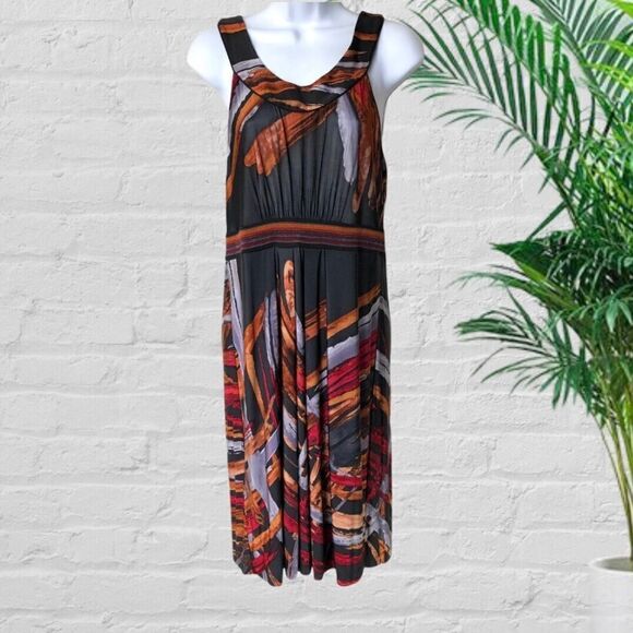 NWOT BCBG Maxazria Colorful Empire Sleeveless Dress - Picture 1 of 9